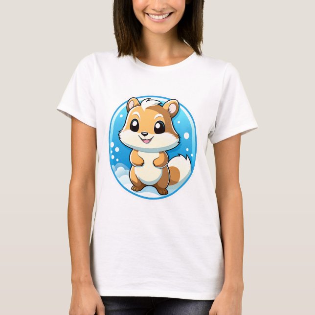Camiseta Ardilla animal adorable (Anverso)
