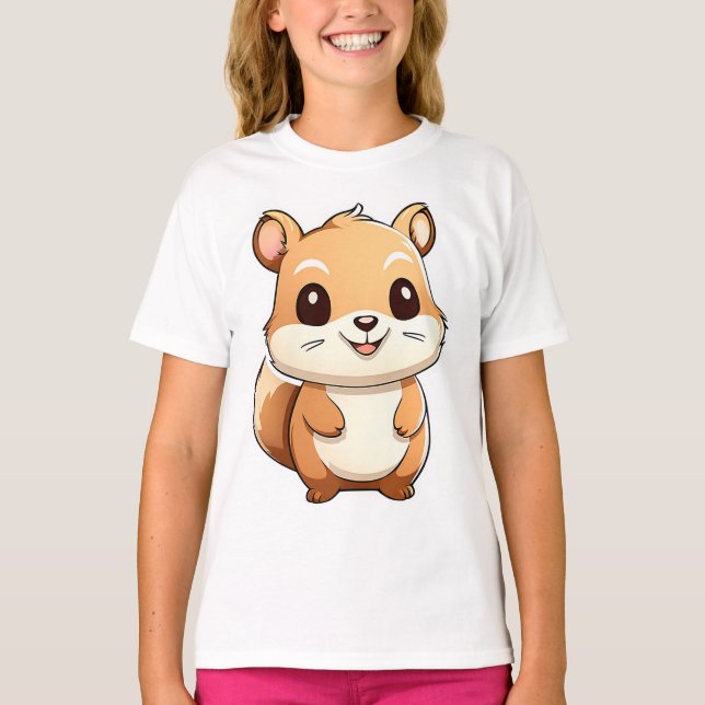 Camiseta Ardilla animal adorable (Anverso)