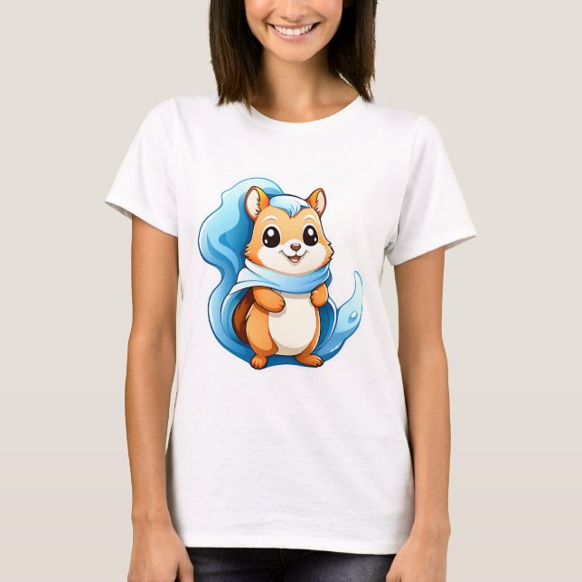Camiseta Ardilla animal adorable (Anverso)