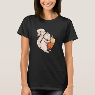 Camiseta Ardilla animal de ardilla gris con cáscara