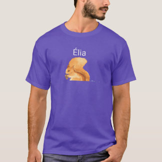 Camiseta ardilla animal del bosque con nombre lia retro