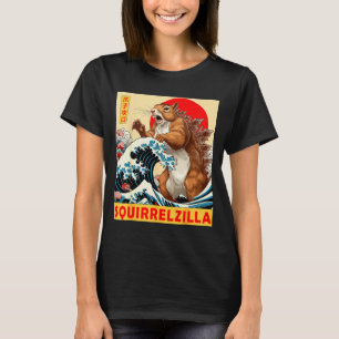 Camiseta Ardilla Arte Japonés Ardilla Divertida Para Hombre