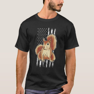 Camiseta Ardilla bandera de EE. UU. Ardilla bandera america
