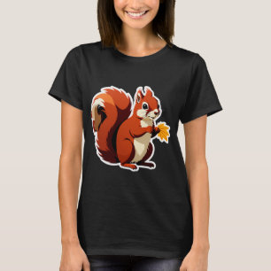 Camiseta Ardilla Bosque Otoñal