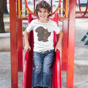 Camiseta Ardilla con bellota animal lindo del bosque