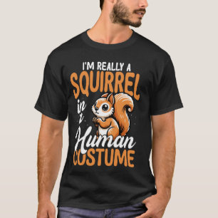 Camiseta Ardilla con disfraz de humano divertido