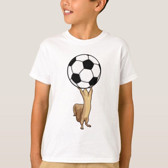 Camiseta ardilla con pelota de fútbol (Anverso)