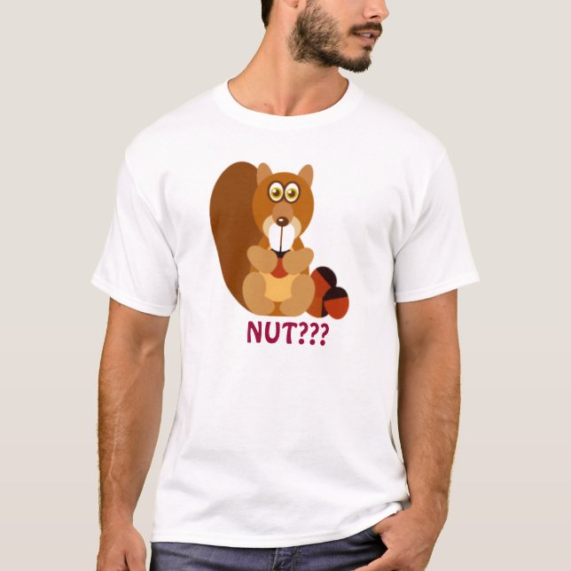 Camiseta ¿Ardilla con una NUEZ de la invitación…??? (Anverso)