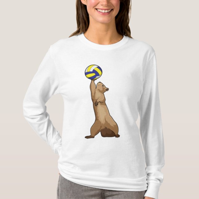 Camiseta Ardilla con voleibol (Anverso)
