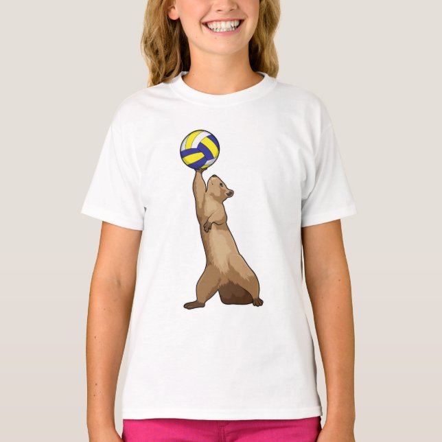 Camiseta Ardilla con voleibol (Anverso)
