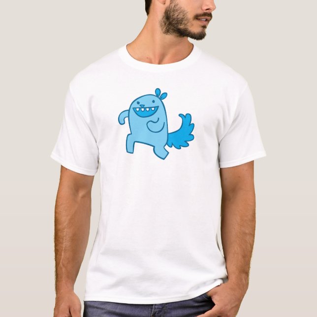 Camiseta Ardilla corriente - azul (Anverso)