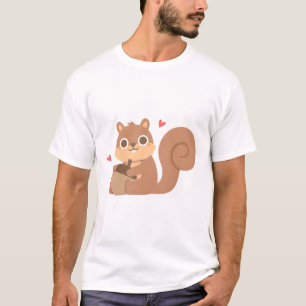 Camiseta Ardilla Cuta Con Acorn