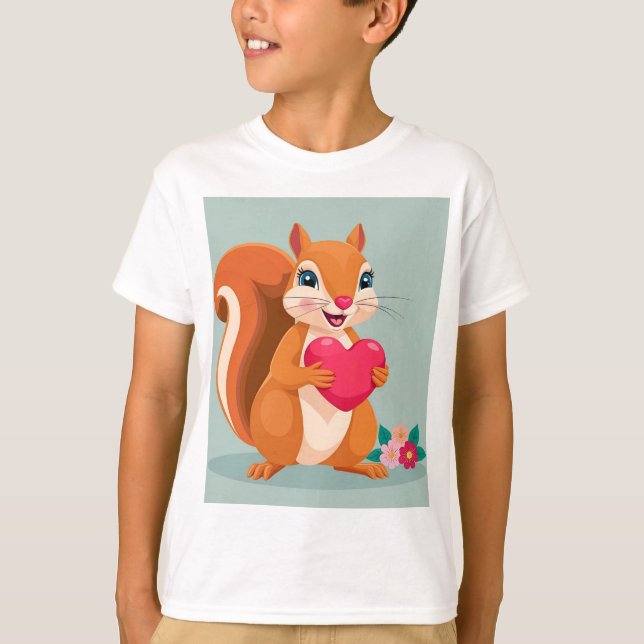 Camiseta Ardilla de amor para mamá (Anverso)