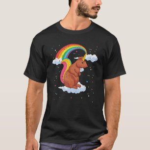 Camiseta Ardilla de arcoiris Fantasy Selva de ardilla anima