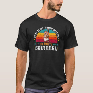 Camiseta Ardilla De Ardilla Sacudiendo Una Ardilla Retro