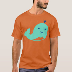Camiseta Ardilla de ballena azul Adorable