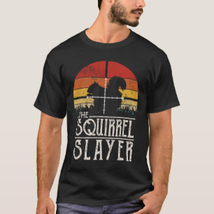 Camiseta Ardilla de caza de ardillas estilo retro de la pue