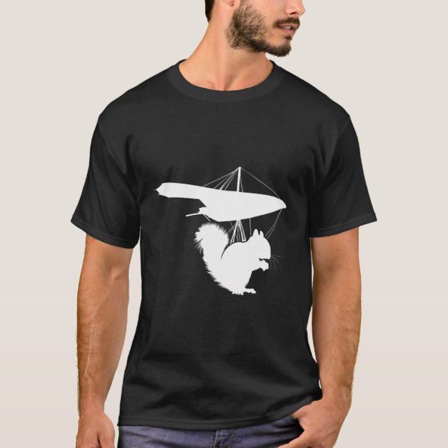 Camiseta Ardilla de colisión Hang Glider Funny (Anverso)