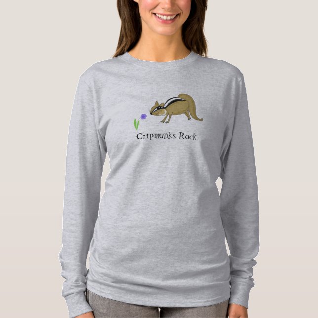 Camiseta Ardilla de dibujos animados con dicho (Anverso)