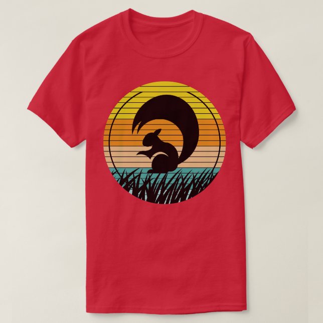 Camiseta ardilla de la cresta de sol para regalo de animale (Diseño del anverso)