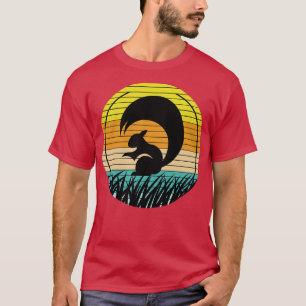 Camiseta ardilla de la cresta de sol para regalo de animale