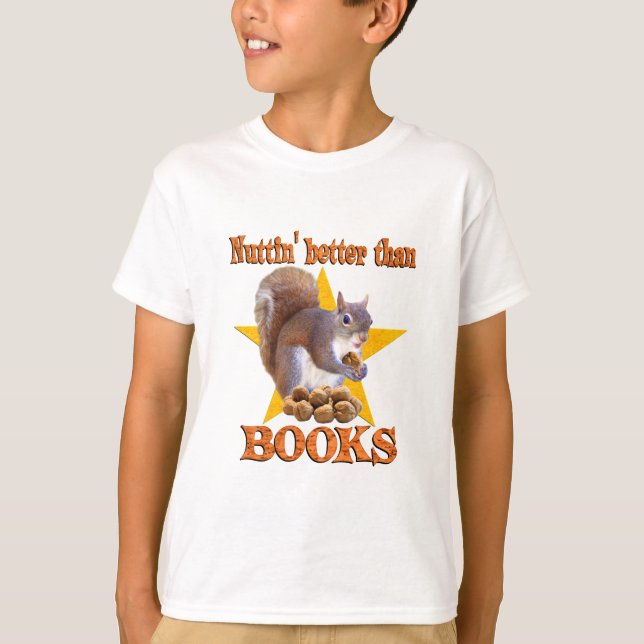 Camiseta Ardilla de los libros (Anverso)