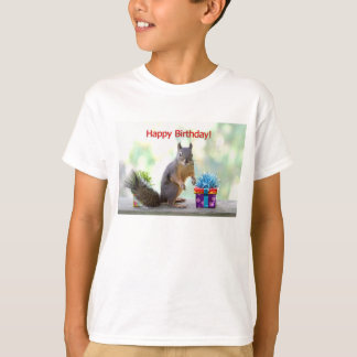 Camiseta Ardilla del feliz cumpleaños