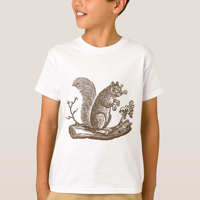 Camiseta Ardilla del vintage (Anverso)