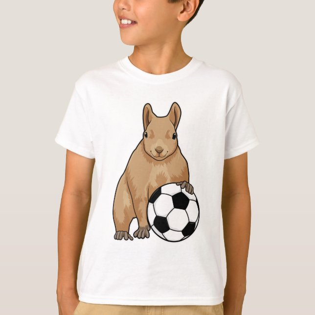 Camiseta ardilla en deportes de fútbol (Anverso)