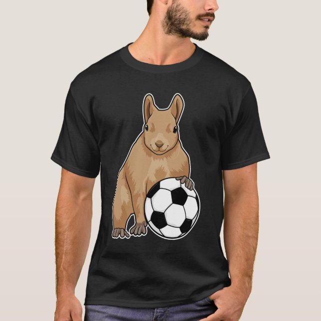 Camiseta ardilla en deportes de fútbol (Anverso)