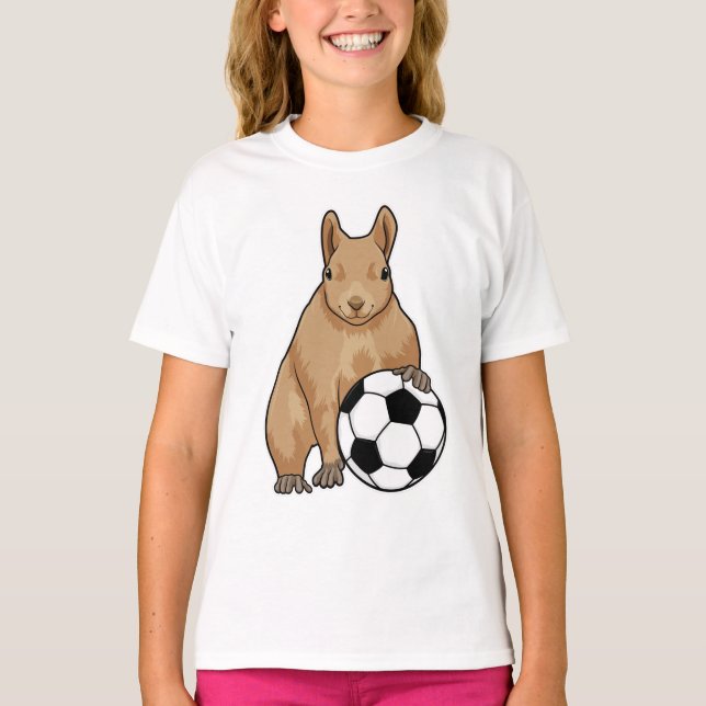 Camiseta ardilla en deportes de fútbol (Anverso)