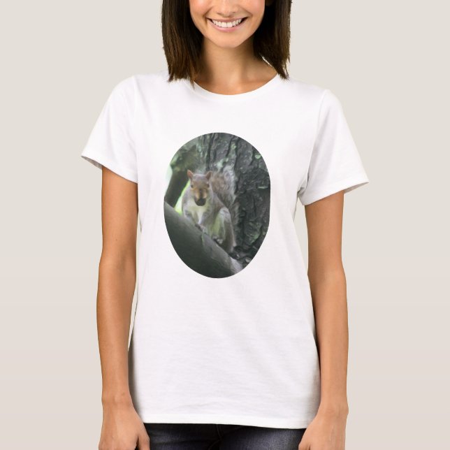 Camiseta Ardilla En El Arte Animal De Pintura De Árboles (Anverso)