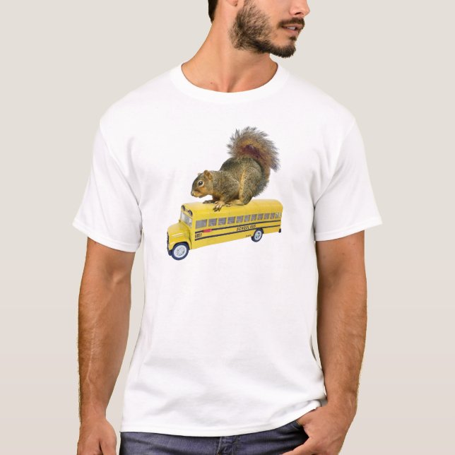 Camiseta Ardilla en el autobús escolar (Anverso)