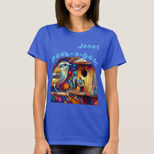 Camiseta Ardilla en la Casa de Pájaros para Mujer