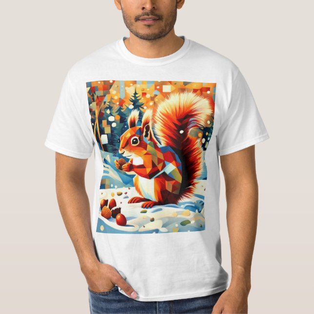 Camiseta Ardilla en la nieve 5 (Anverso)