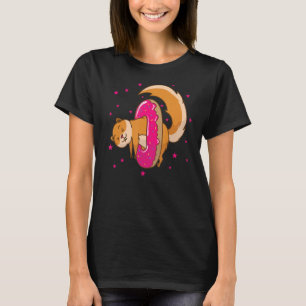 Camiseta Ardilla en la nuez de roedor de árbol de donut