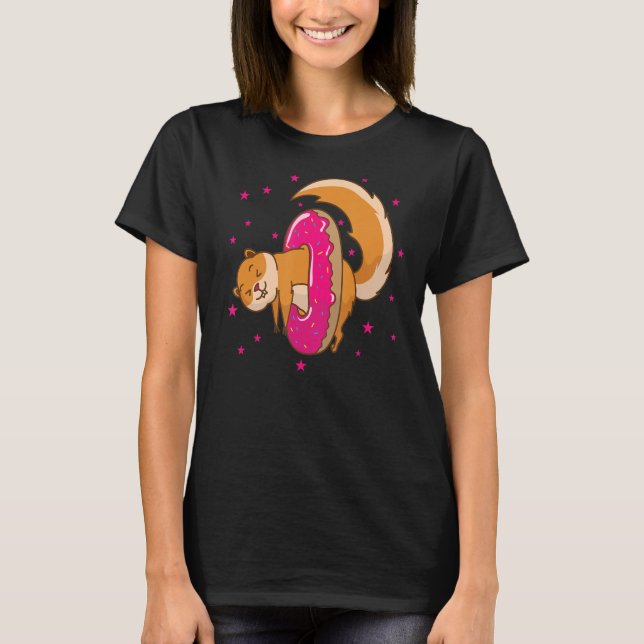 Camiseta Ardilla en la nuez de roedor de árbol de donut (Anverso)