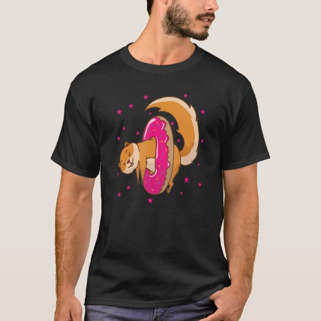 Camiseta Ardilla en la nuez de roedor de árbol de donut (Anverso)