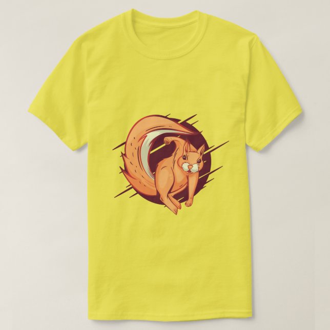 Camiseta Ardilla enojada (Diseño del anverso)