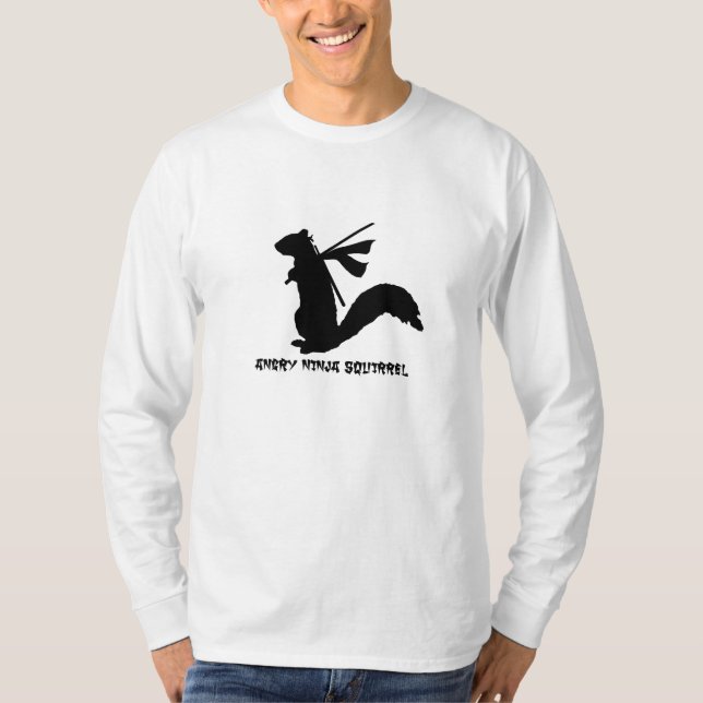 Camiseta Ardilla enojada de Ninja (Anverso)