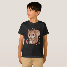 Camiseta Ardilla linda con bellota | Otoño Animal Caída