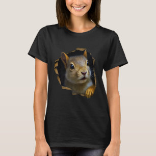 Camiseta Ardilla Linda Ropa Rota Gráfico 3D Premium 