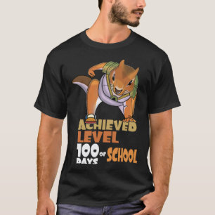 Camiseta Ardilla Logró Nivel 100 Días de Escuela Maestros