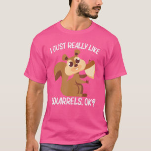 Camiseta Ardilla Para Hombres Mujeres Roedores