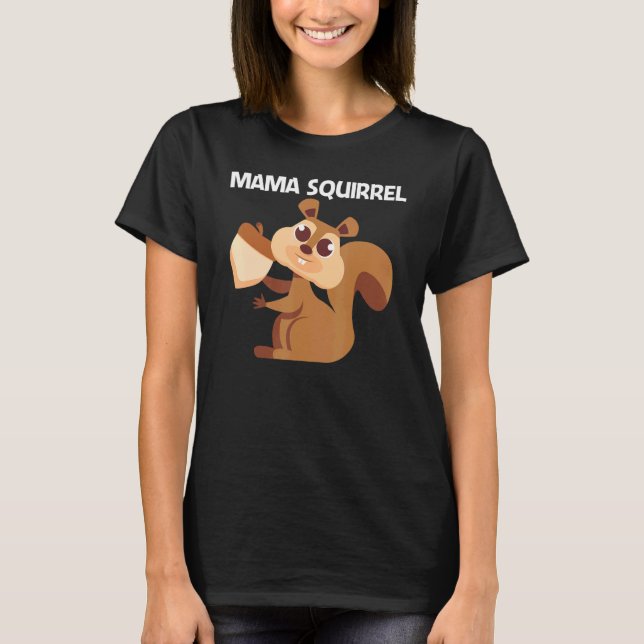 Camiseta Ardilla Para Mujeres Madre Rodent Forest Animal 1 (Anverso)