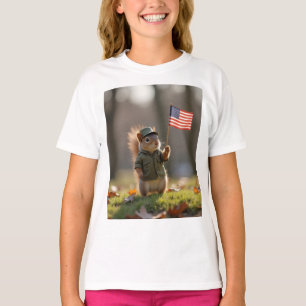 Camiseta ardilla patriótica