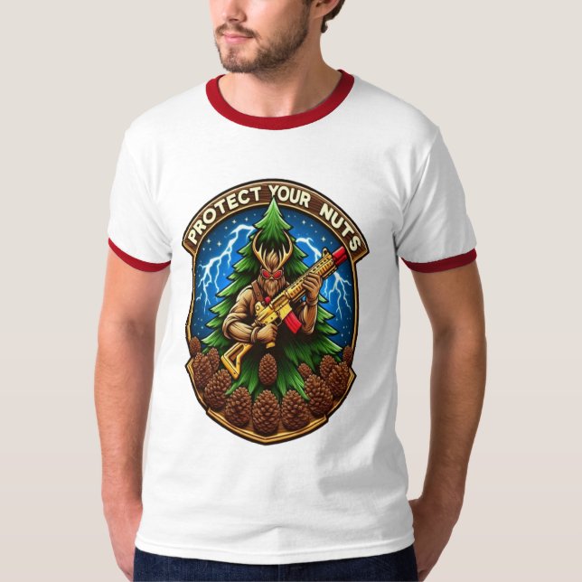 Camiseta Ardilla Personalizado Fierce Defendiendo Los Cones (Anverso)