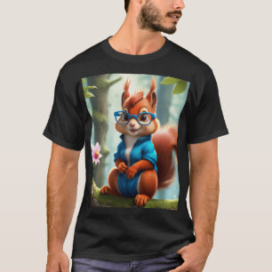 Camiseta Ardilla pura en la rama del árbol