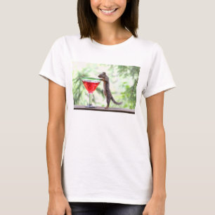 Camiseta Ardilla que bebe un cóctel