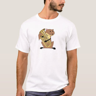 Camiseta Ardilla que juega el Euphonium